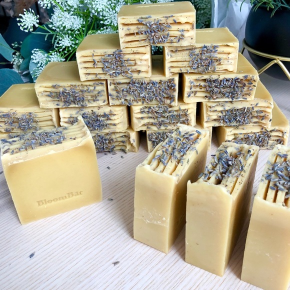 Orange Lavender | All Natural Handcrafted Soap - Set of 2 bars - Picture 2 of 9